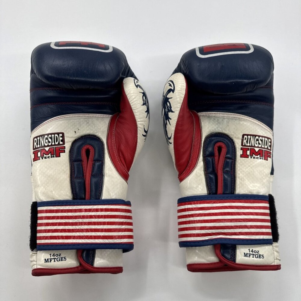 Ringside Limited Edition USA IMF Tech Sparring Gloves Boxing 14 oz Patriotic